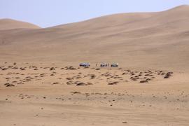 Droga z Walvis Bay do Swakopmund.