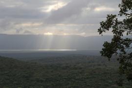 Burzowe chmury nad parkiem Pongola.