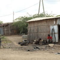 Warsztat wulkanizatorski.