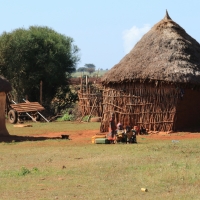 Wiejskie gospodarstwo.