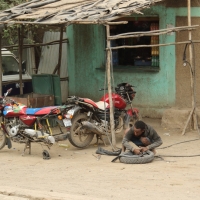 Warsztat wulkanizacyjny.