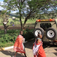 Wjazd do Parku Masai Mara.