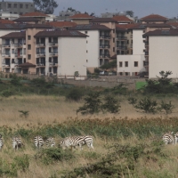 Widok na Nairobi z terenu Parku Narodowego Nairobi.