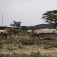Wioska Samburu.