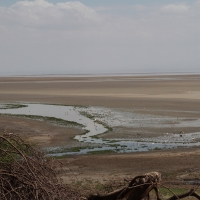 W oddali jezioro Natron.