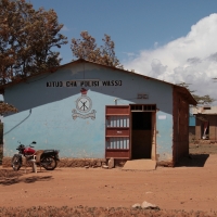 Posterunek policji w Wasso.