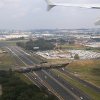 Lądowanie w Johannesburgu.