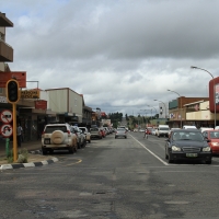 Centrum małego miasteczka.