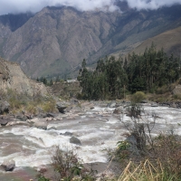 Urubamba pomiędzy Ollantaytambo a Aguas Calientes.